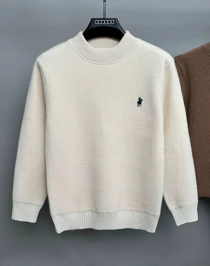 High end brand velvet sweater, men new designer fashion  embroidery pullover