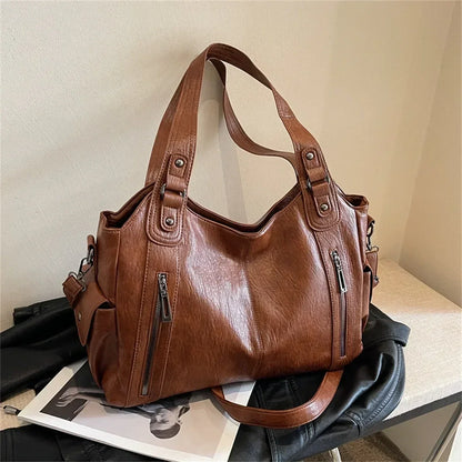 Soft Interior Compartment Shoulder Bags, 2026 High Quality Contrasting Colors Bags for Women.