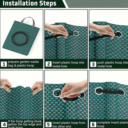 Heavy-Duty Garden Waste Bags - Reusable  Bags  Industrial Fabric and Handles