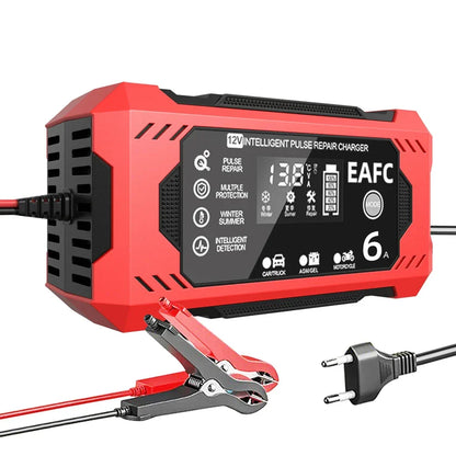 12-24V 6/8A Full Automatic Battery charger, Digital LCD Display Car Chargers Power Repair Chargers, Wet Dry Lead Acid.