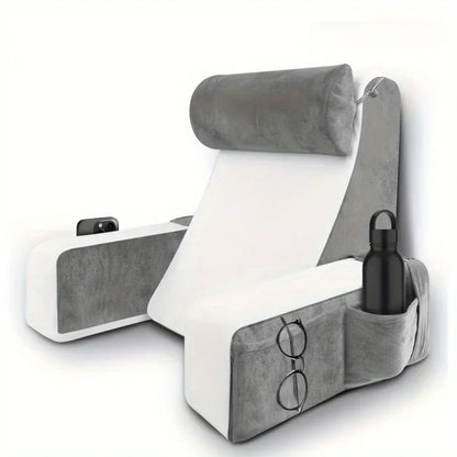 Reading Pillow for Bed, Extra Large Arm Rest  Memory Foam.