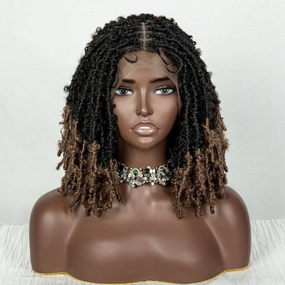 Butterfly Locs Crochet Braids Bob Wig | Lace Front | Dreadlock Style