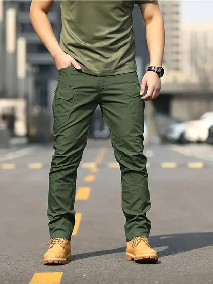 New Tactical Cargo Pants Men Outdoor Cargo Trousers, Multi-pocket Waterproof Pant Autumn Spring Outdoor Workwear Hiking Trousers.