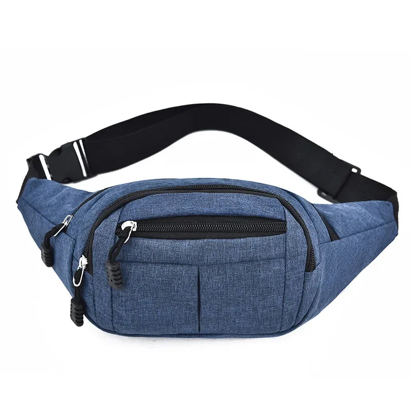 Men's Breast Package Waterproof  Sports Bag  Crossbody Banana Bag