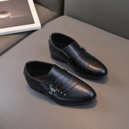 Spring Autumn Boy Leather Shoe, Fashion Causal  Slip-on Loafers.