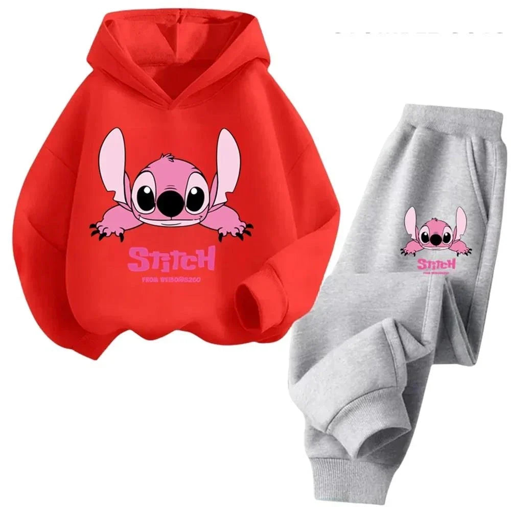 Children Hoodies Stitch Kawaii Fashion, Pullover Sweatshirt, Cartoons Girls Boy Kids Autumn Casual Clothes