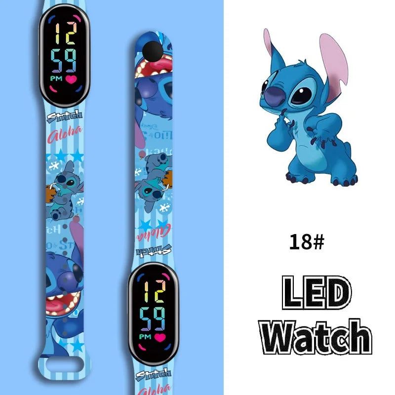 Stitch Children Watches Girls Waterproof Sport ,Touch Screen Watch Digital Clock Bracelet Gifts.