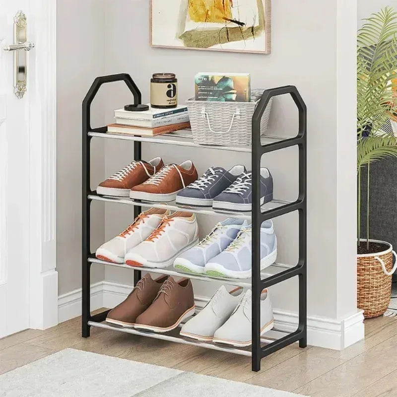 Simple Fashion Shoe Rack Trapezoidal Shoes Organizer  4-Layer