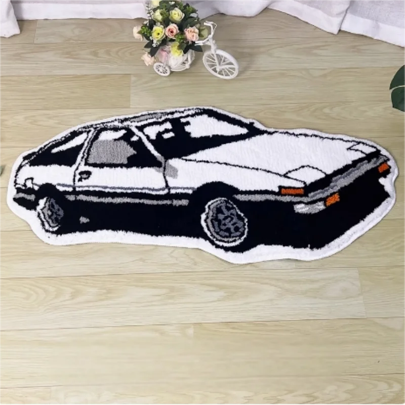 VIKAMA Racing Car Carpet - Soft And Comfortable For Skin Contact, Suitable For Living Room, Bedroom And Bedside Area.