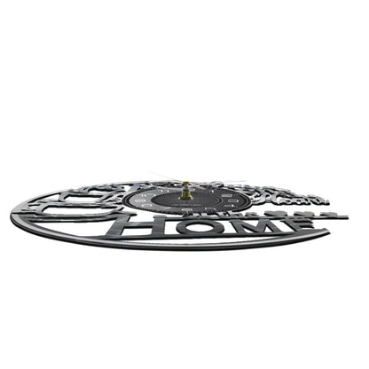 The Kitchen The Heart Of The Home Inspired Vinyl Record Clock, Modern Design Wall Decor Noiseless.