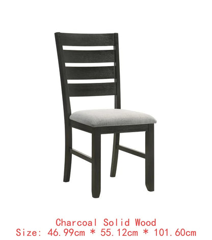 Bennox 5 Piece Counter Height Dining Set, Includes Table & 4 Barstools, Brown