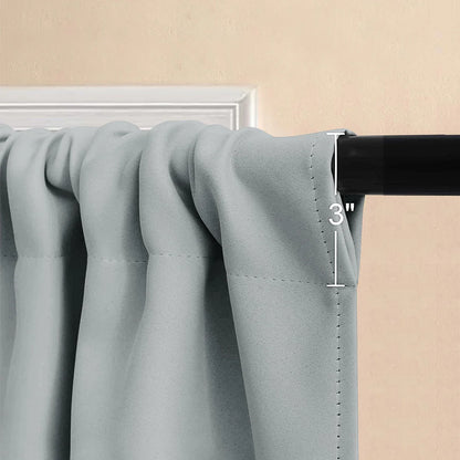 1pc Solid Short Curtain, Small Curtains for Kitchen, Bathroom, High Blackout.