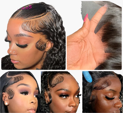 KissLove Pre-Braided Straight Lace Front Wig | HD Lace | Brazilian Remy Hair | Ready-to-Go | 26 Inches