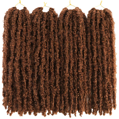 Butterfly Faux Locs Crochet Hair | 12/14" Distressed Goddess Locs | Pre-Looped | 12 Strands/Pack