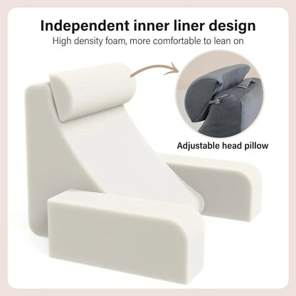 Reading Pillow for Bed, Extra Large Arm Rest  Memory Foam.