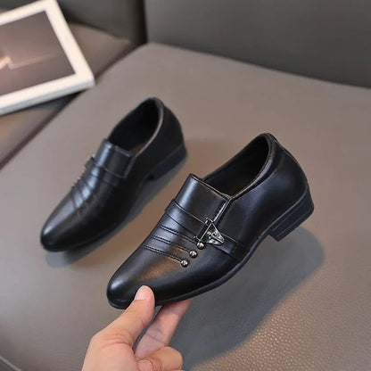 Spring Autumn Boy Leather Shoe, Fashion Causal  Slip-on Loafers.