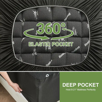 Mattress Topper , Soft Thick Pillow Top Mattress Cover for Back Pain, Cooling Mattress .