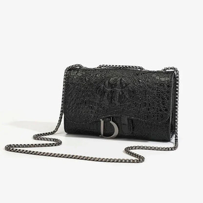 Luxury Women's Handbag with Chains & Sequins | Crossbody Shoulder Messenger Bag (Brand Design, Animal Print, Casual Purses)