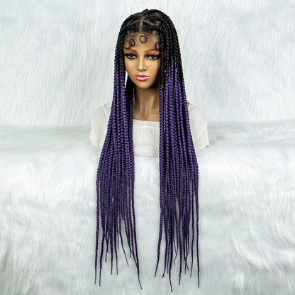 KIMA Colorful Braided Wig | Full Lace | Butterfly Locs & Dreadlocks Options