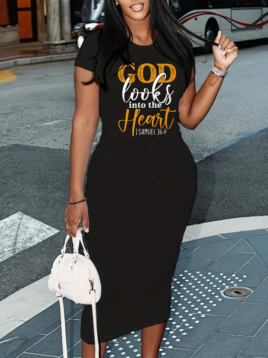 Summer letter printed oversized round neck, short sleeved, women Long T Shirt, Loose o Neck Sexy Mini.
