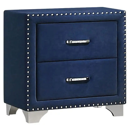 Pacific Blue 5-Piece Eastern King Bedroom Set - Stylish Design for Modern Comfort, Includes Bed, Nightstands, Dresser.