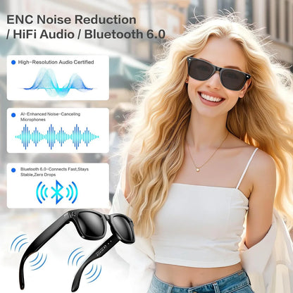 New 800W Camera AI Glasses, Color-Changing Smart Translation Glasses, Photo, Video Recording, Waterproof, Call Smart Sunglasses.