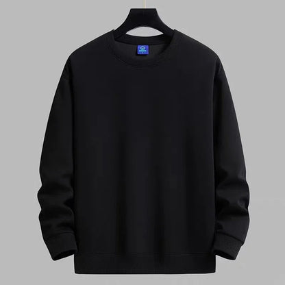 Pure Color Round Neck Sweater, Simple and Basic Style, Casual Pull-over.