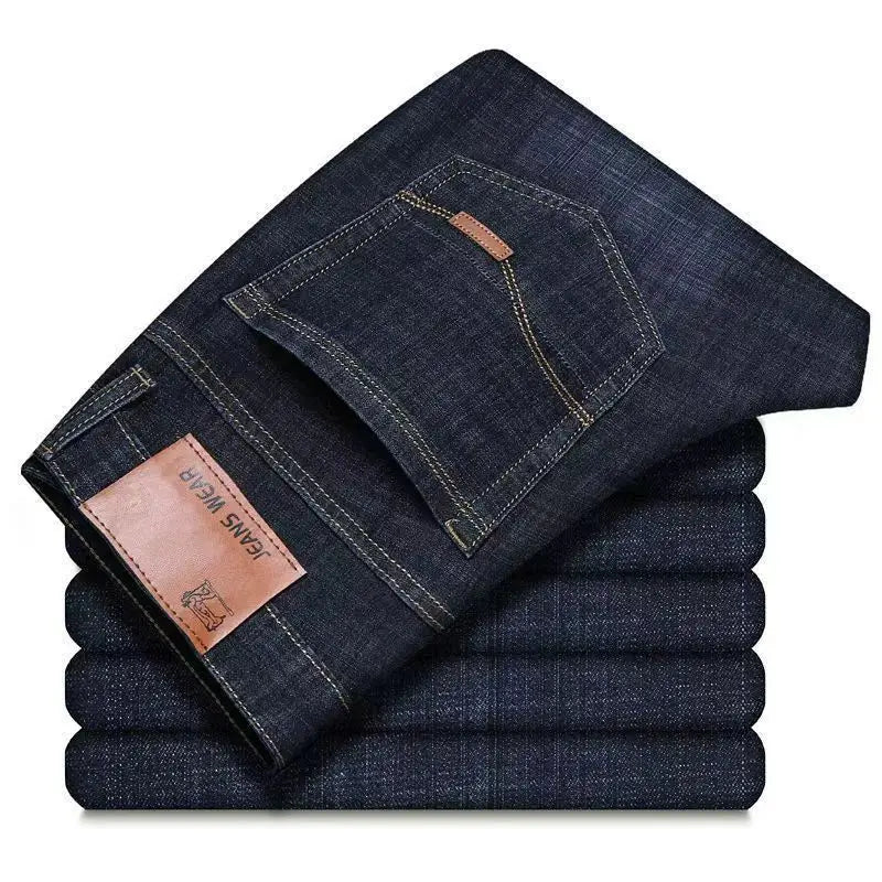 Men's Soft Straight Denim Pants 2025 Autumn Classic