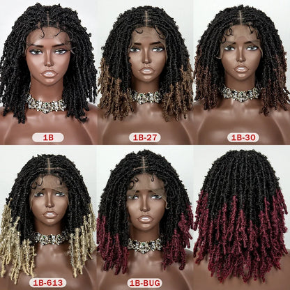 Butterfly Locs Crochet Braids Bob Wig | Lace Front | Dreadlock Style