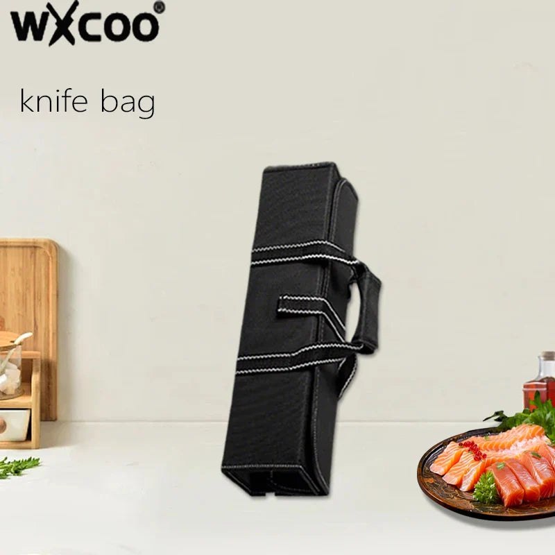 Damascus Steel Kitchen Knives VG10 Steel Fish Boning Knife Meat Cleaver Fruit Utility Cutter with Long Magnetic Knife Block