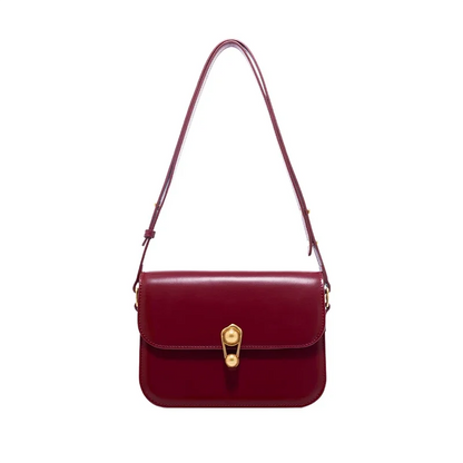 Women's Bag Luxury Brand | New Fashion Shoulder & Crossbody Square Bags (Designer Split Leather Tote Handbag with Lock)