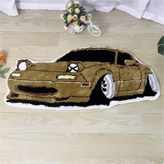 VIKAMA Racing Car Carpet - Soft And Comfortable For Skin Contact, Suitable For Living Room, Bedroom And Bedside Area.