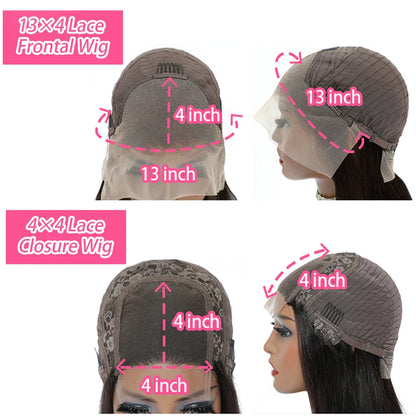 12A Kinky Curly Bob Wig | Glueless 13x4 Lace Frontal Wig | Brazilian Remy Hair
