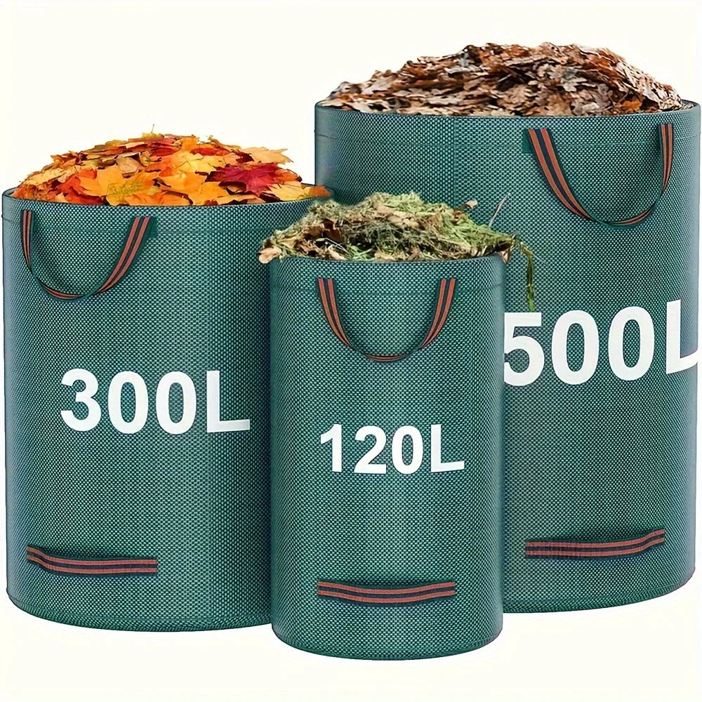 Heavy-Duty Garden Waste Bags - Reusable  Bags  Industrial Fabric and Handles