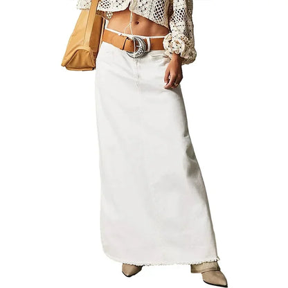 Loose Casual Summer Denim Skirt, Comfortable, Breathable, Summer Skirt.