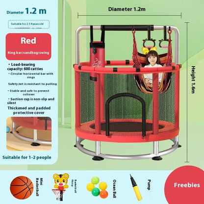 Children's Indoor Trampoline Home Use Jumping Bed 3-10 Years Old.