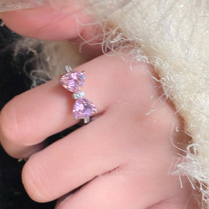 New Arrived Romantic Lovely Pink Bowknot Design, Female Exquisite Jewelry.