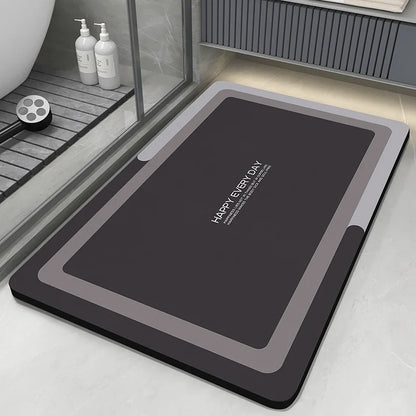 Bath Mats Bathroom  Anti Slip Floor Mat Quick Dry Shower Toilet Rug