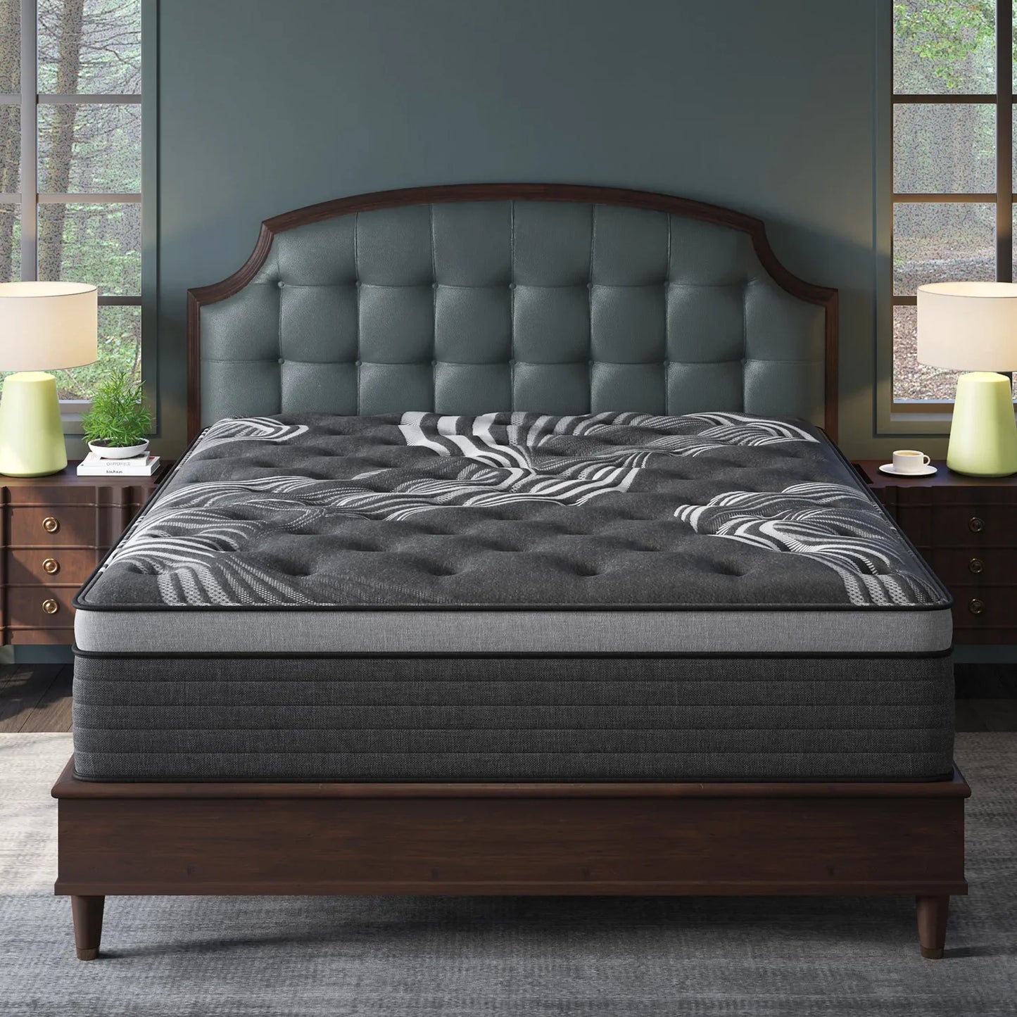 12"14" Gel Memory Foam Hybrid Pocket Spring Mattress, Twin, Full, Queen, King Bed Mattress In A Box
