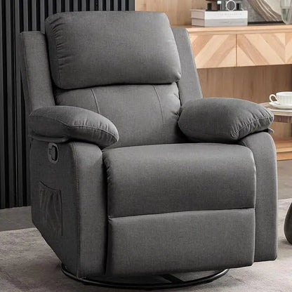 Swivel Rocker Recliner Massage Nursery Glider 360° Living Room Bedroom Beige, Custom