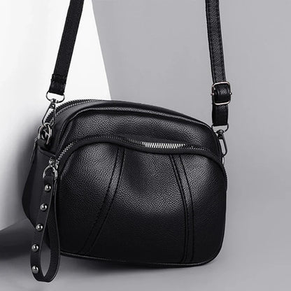 PU Leather Casual Crossbody Bag for Women | Shell Purse & Handbag (Lady Luxury Design Small Shoulder Messenger Bag)