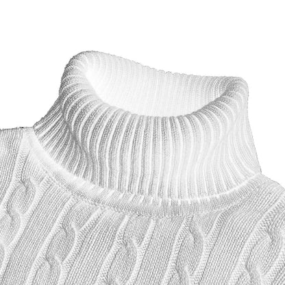 New Turtleneck Sweater Casual Men's Rollneck Knitted Sweater.