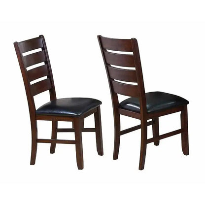 Bennox 5 Piece Counter Height Dining Set, Includes Table & 4 Barstools, Brown