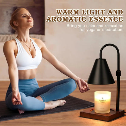 Candle Warmer Lamp, Adjustable Height & Dimmable, with Timer for Home Decor No candles included.