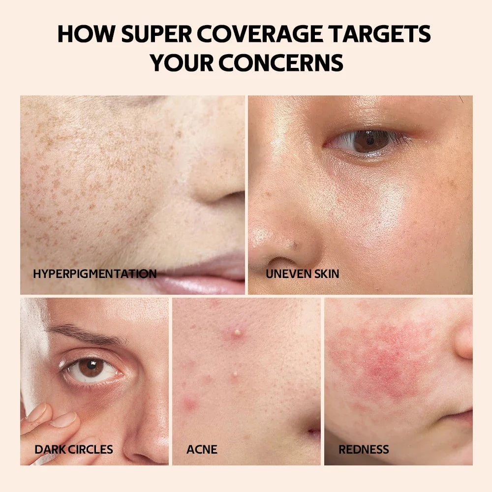 Waterproof Liquid Concealer High Coverage Oil Control Cover