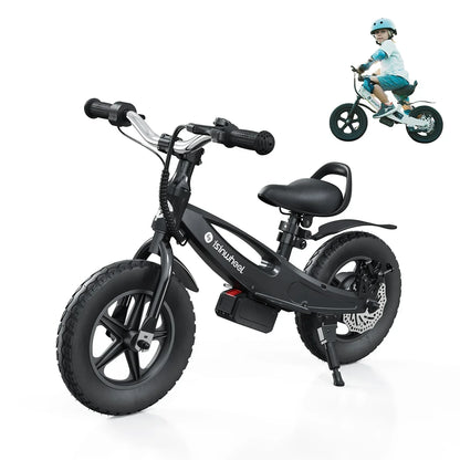 SK12 Children's Electric Bicycle,18V 2.5Ah Battery,150W Motor 12 inch tire Children E-bike.