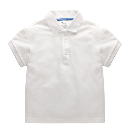 Kids Boys Solid Color Cotton Polo Shirts 2025. Tops Tee Girls Baby Lapel  Shirt Age 1-10T