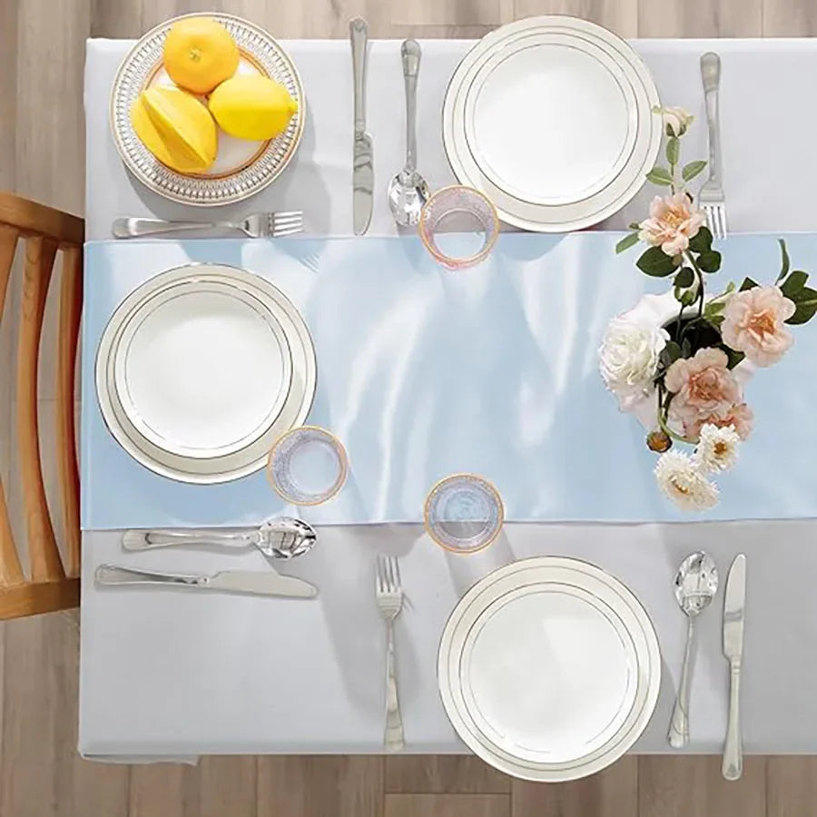 2-10PCS Satin Table Runner 30x275cm For Wedding, Party Events, Decoration, Birthday Parties ,Banquets, Decor, Graduations ,Engagements.