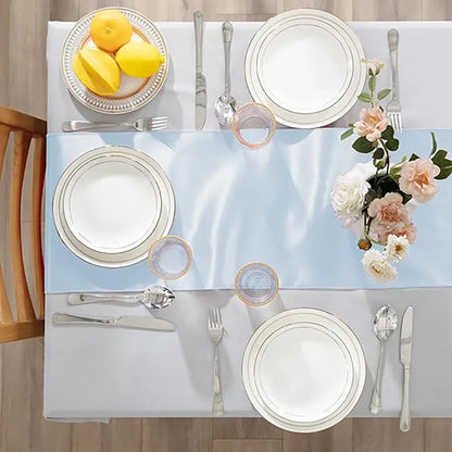 2-10PCS Satin Table Runner 30x275cm For Wedding, Party Events, Decoration, Birthday Parties ,Banquets, Decor, Graduations ,Engagements.