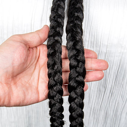 36" Twist Braided Wig | Lace Front | Natural Color | Clearance Sale